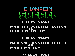 Заставка игры Champion Soccer